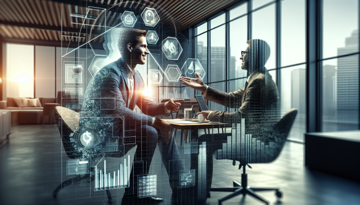 Is Debt Management Better Than Consolidation: A Guide | DCL A person negotiating lower interest rates with a financial advisor in a comfortable office, surrounded by financial documents.