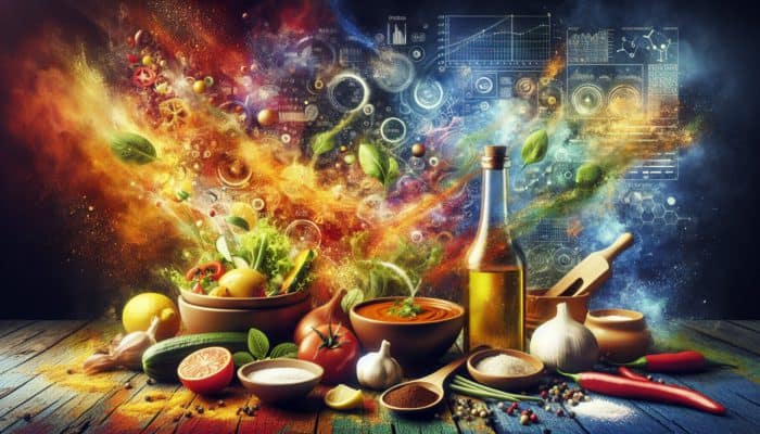 Lemon juice and vinegar add brightness; oils and butter provide richness to balance flavours in curry and salad.