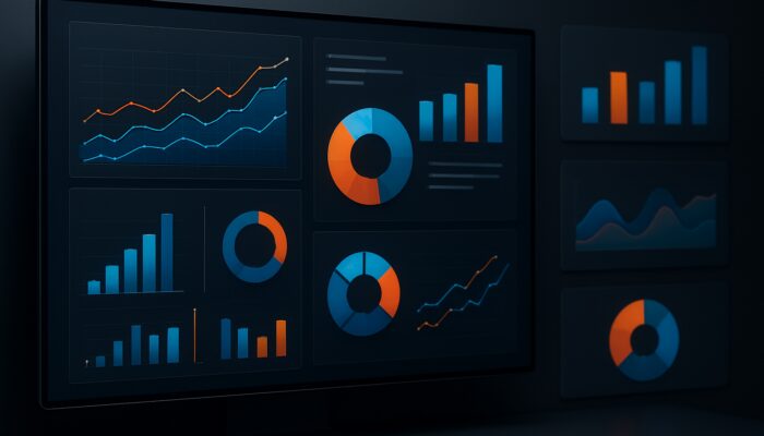 Dynamic SEO dashboard with real-time metrics, customizable charts for multiple campaigns, and automated visual reports.