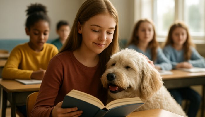 Therapy Pets Boosting Emotional Support During School Visits