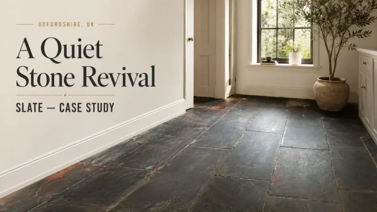 Slate Floor Cleaning: Revitalising a Beautiful Corris Floor