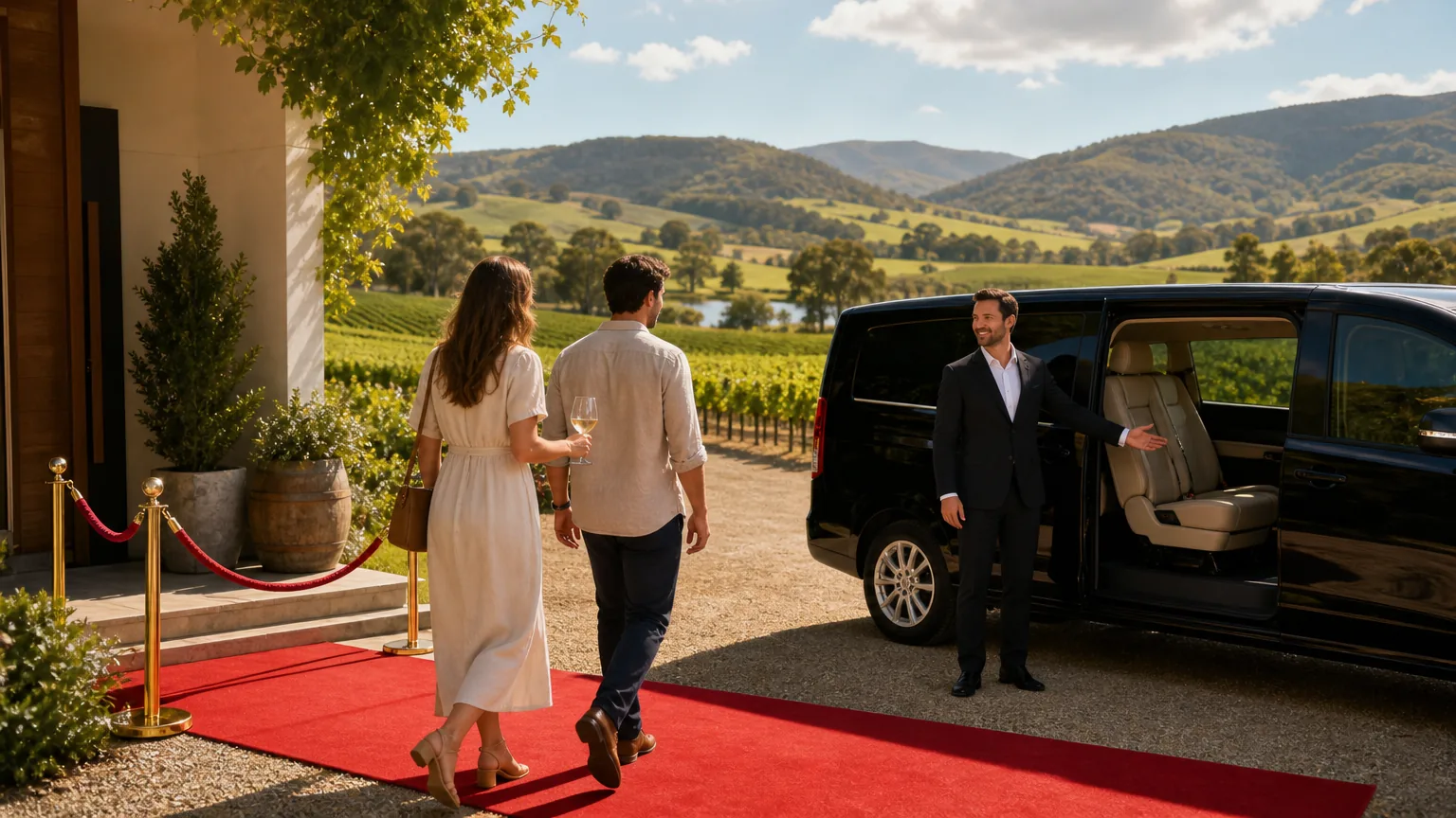 Red Carpet Wine Tours: visual reference for 1. Red Carpet Wine Tours: Tailored Private Tours from Your Home