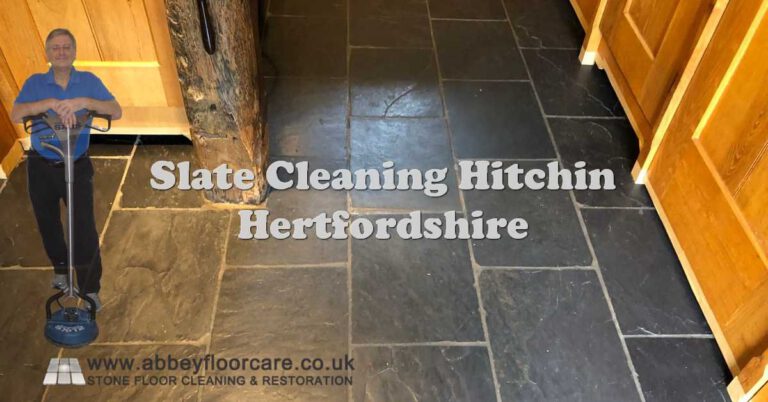 Slate Floor Restoration After Failed Lithofin Treatment
