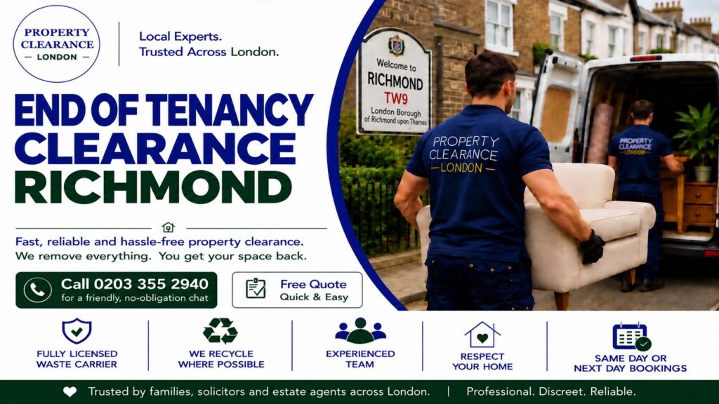 End of Tenancy Clearance Services in Richmond